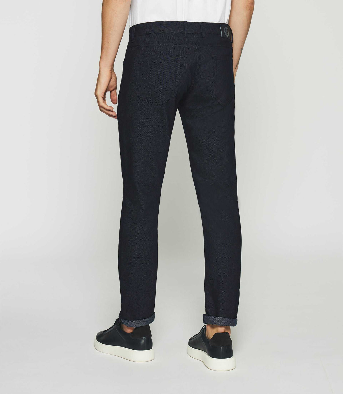 Pantalon slim 5 poches urbain marine - IZAC