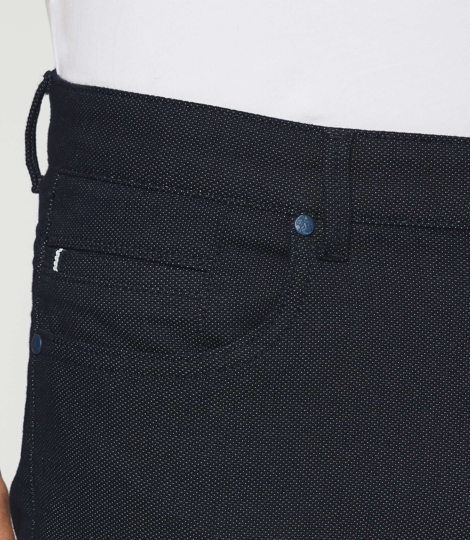 Pantalon slim 5 poches urbain marine - IZAC