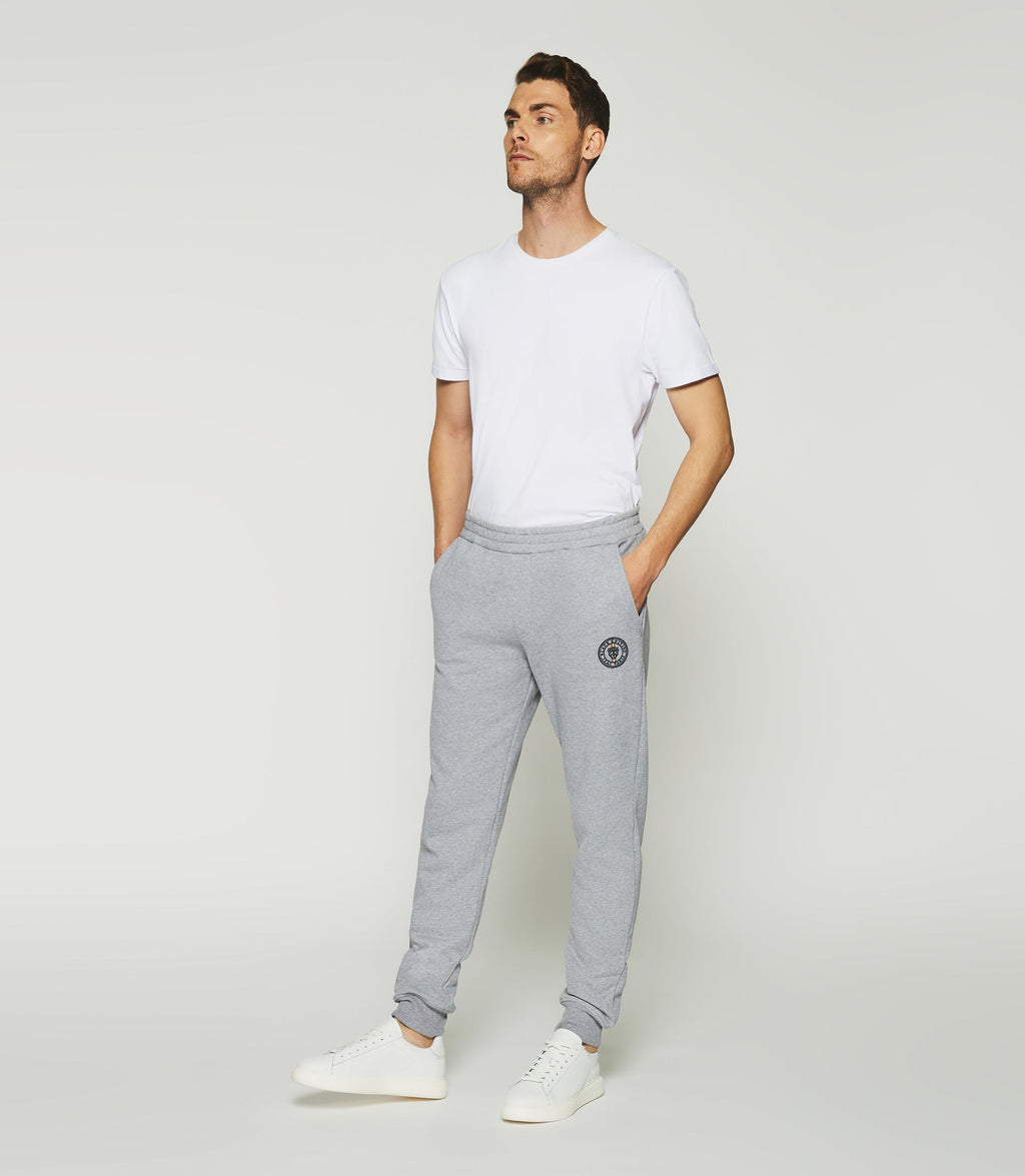 Jogging avec broderie gris chiné SWPETER - IZAC