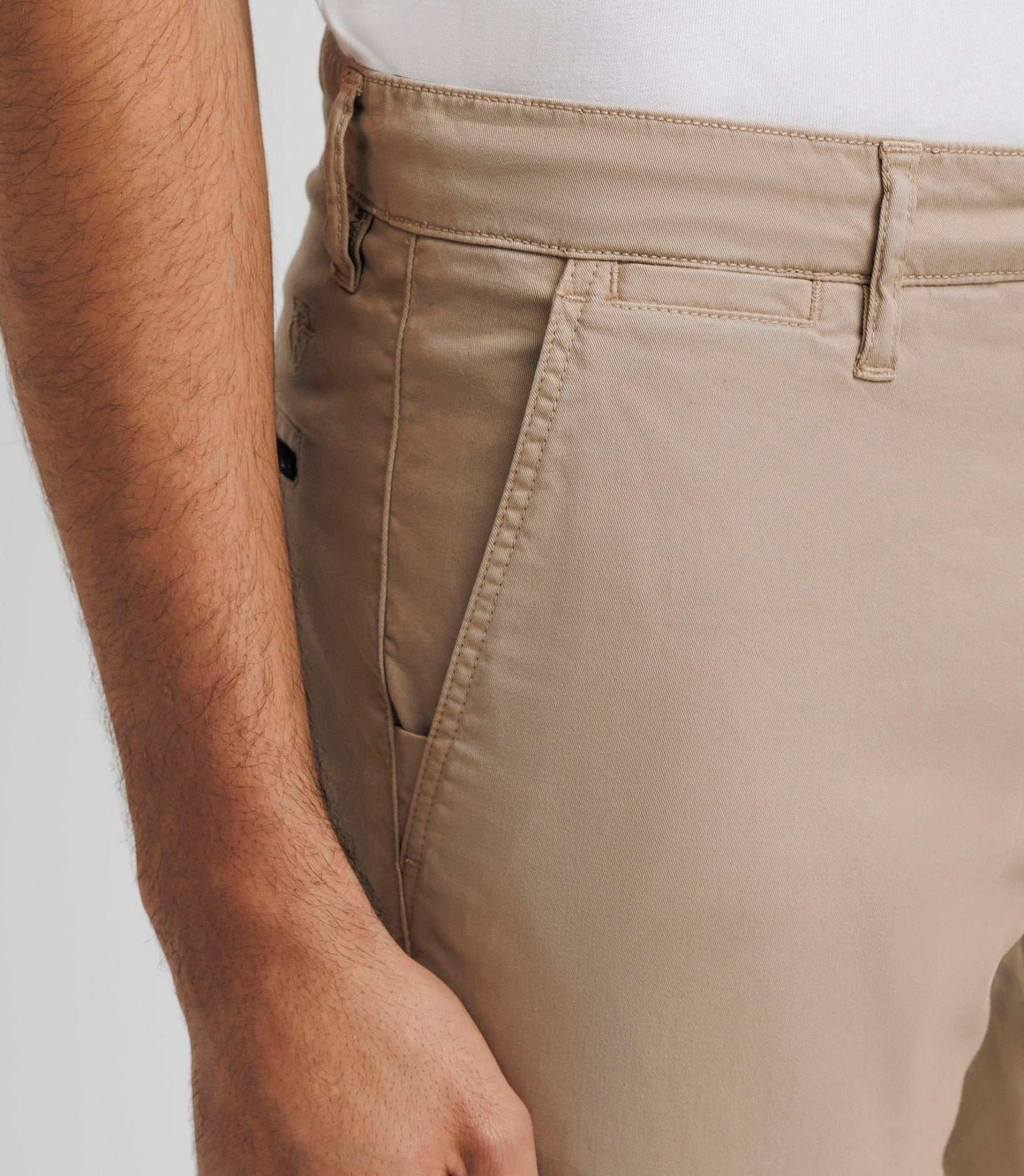 Pantalon casual stretch beige - IZAC