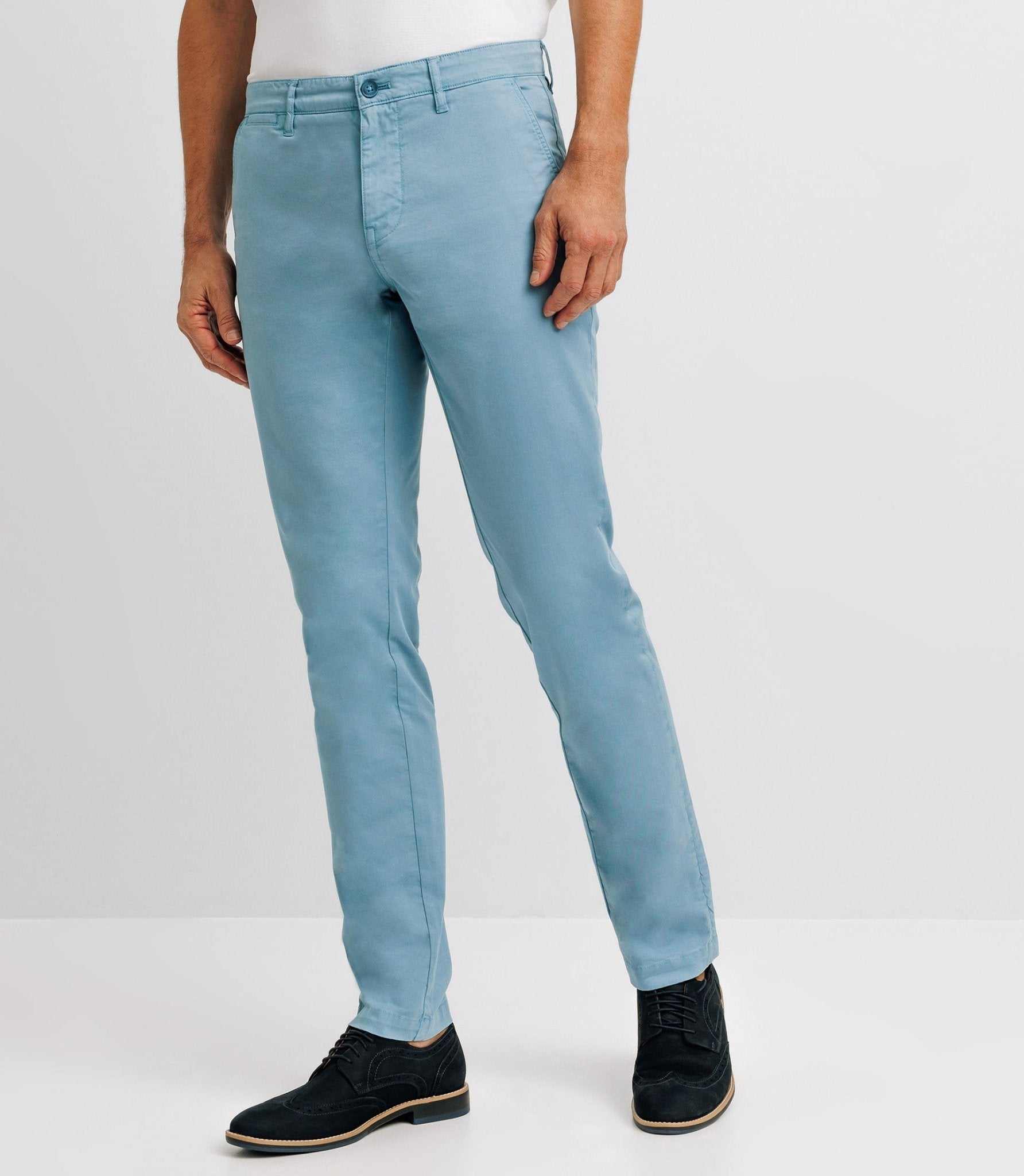 Pantalon casual stretch indigo clair - IZAC