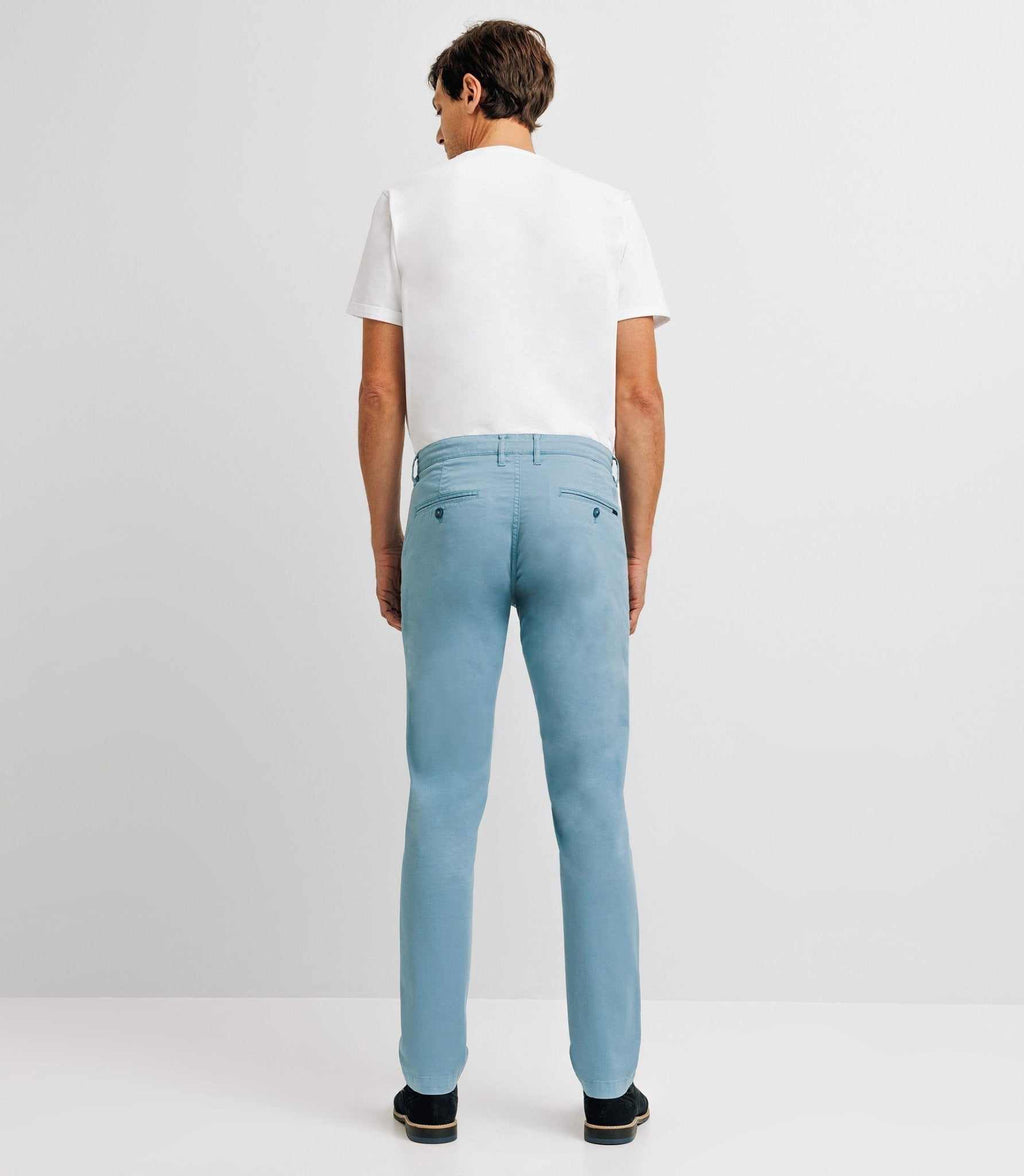 Pantalon casual stretch indigo clair - IZAC