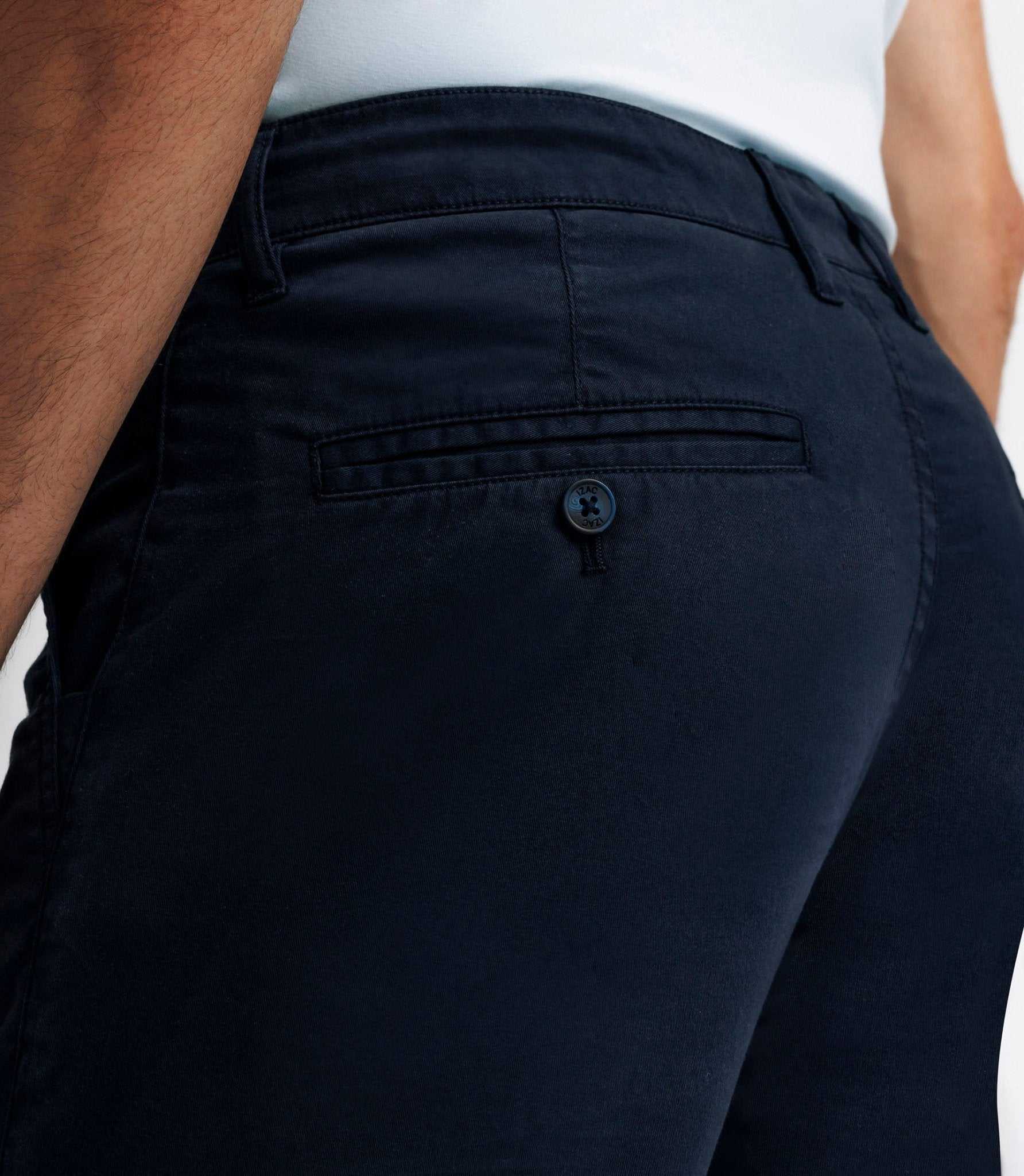 Pantalon casual stretch marine - IZAC