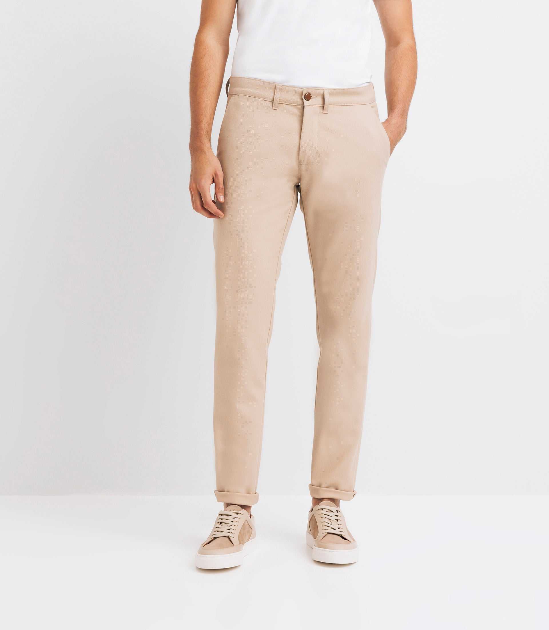 Pantalon armuré beige foncé - IZAC