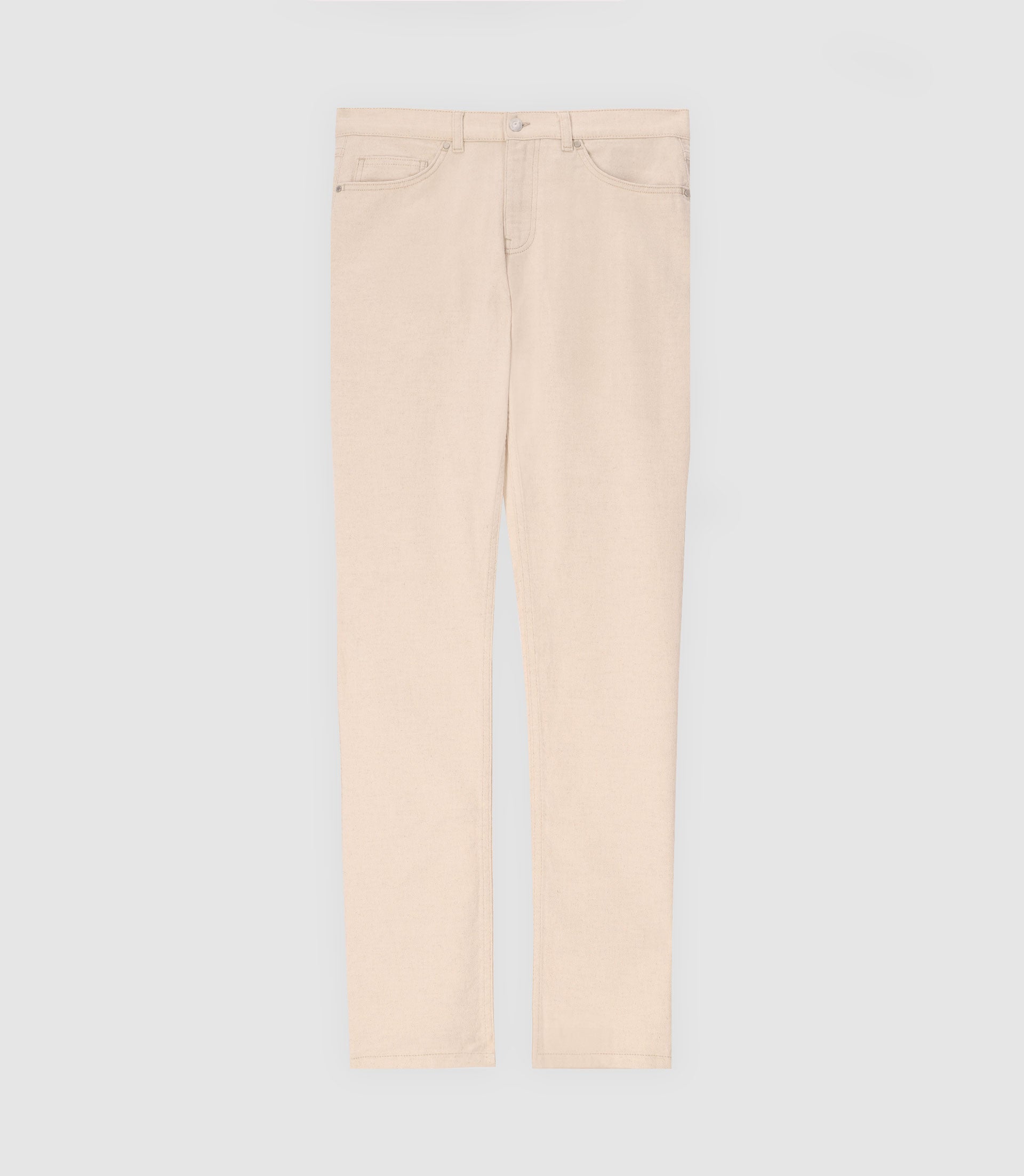 Pantalon en mélange lin beige - IZAC