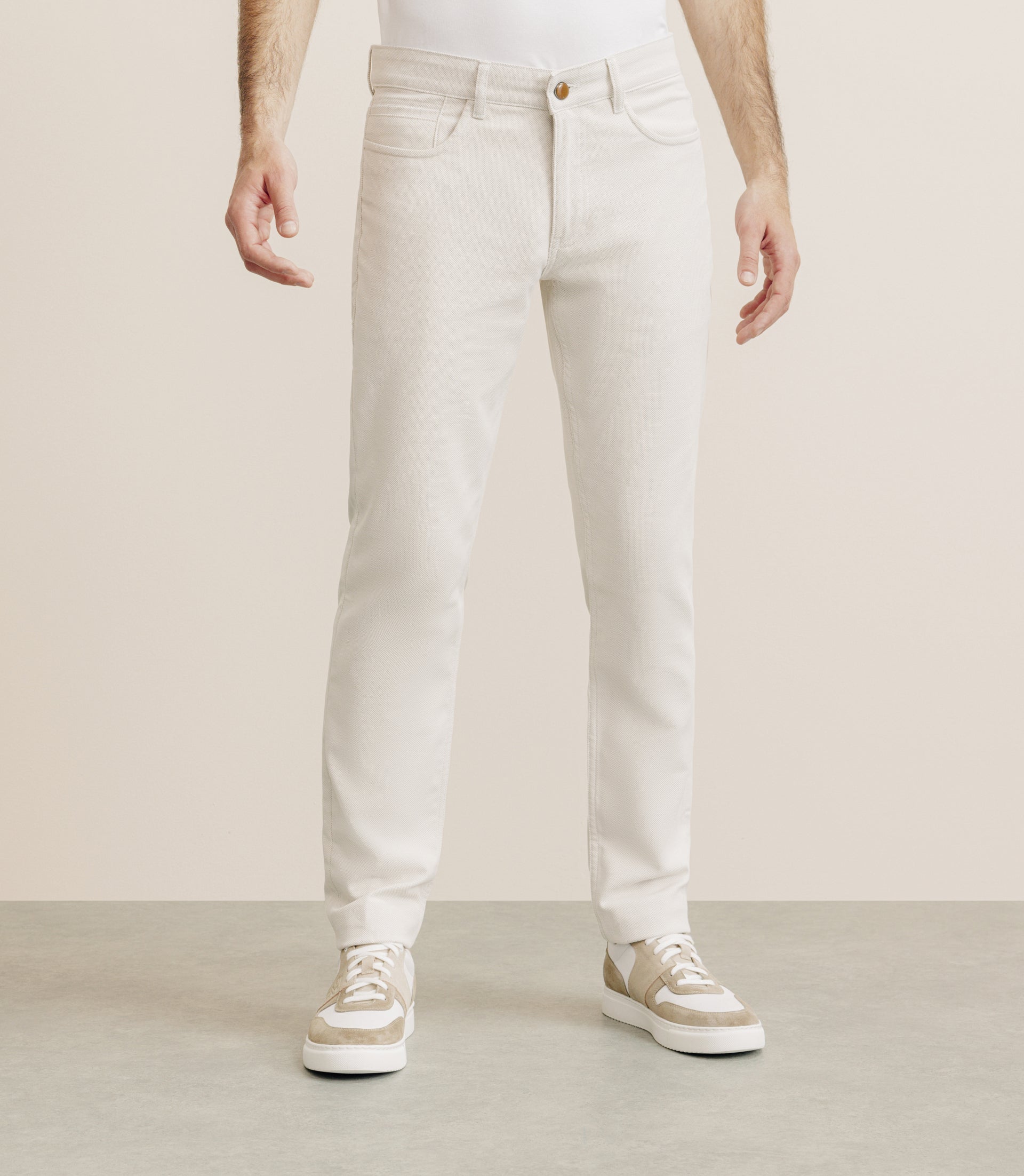 Pantalon armuré slim beige - IZAC