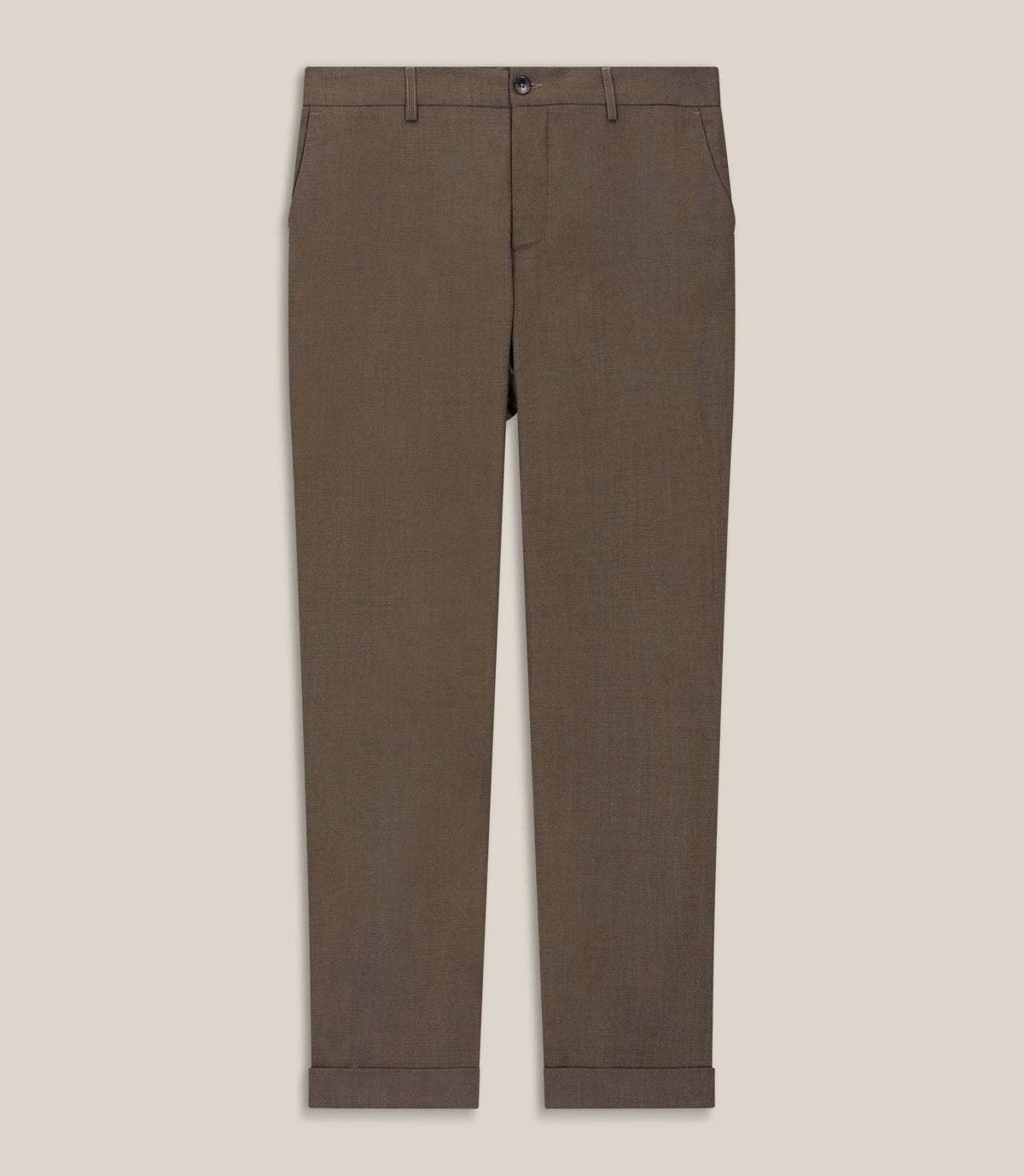 Pantalon chino taille elastique camel - IZAC