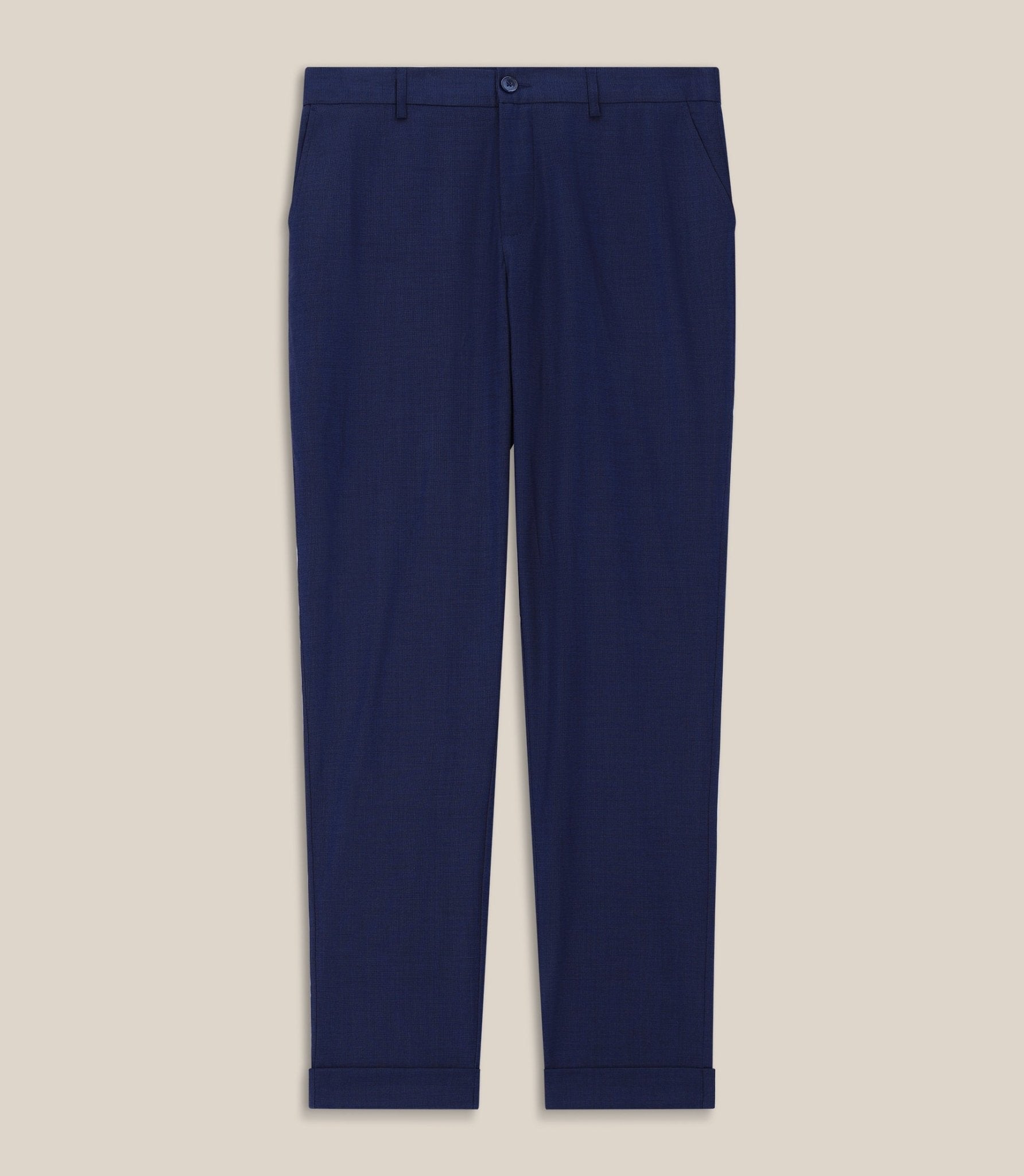 Pantalon chino taille elastique marine - IZAC