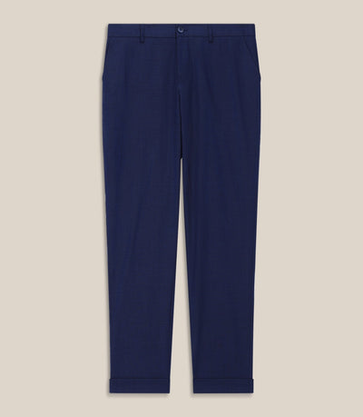 Pantalon chino taille elastique marine - IZAC