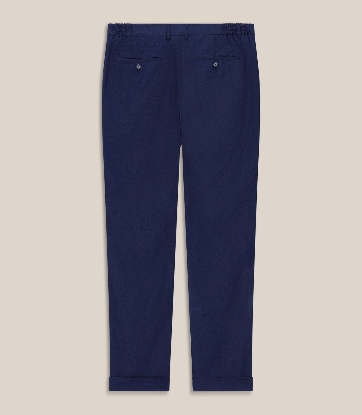 Pantalon chino taille elastique marine - IZAC