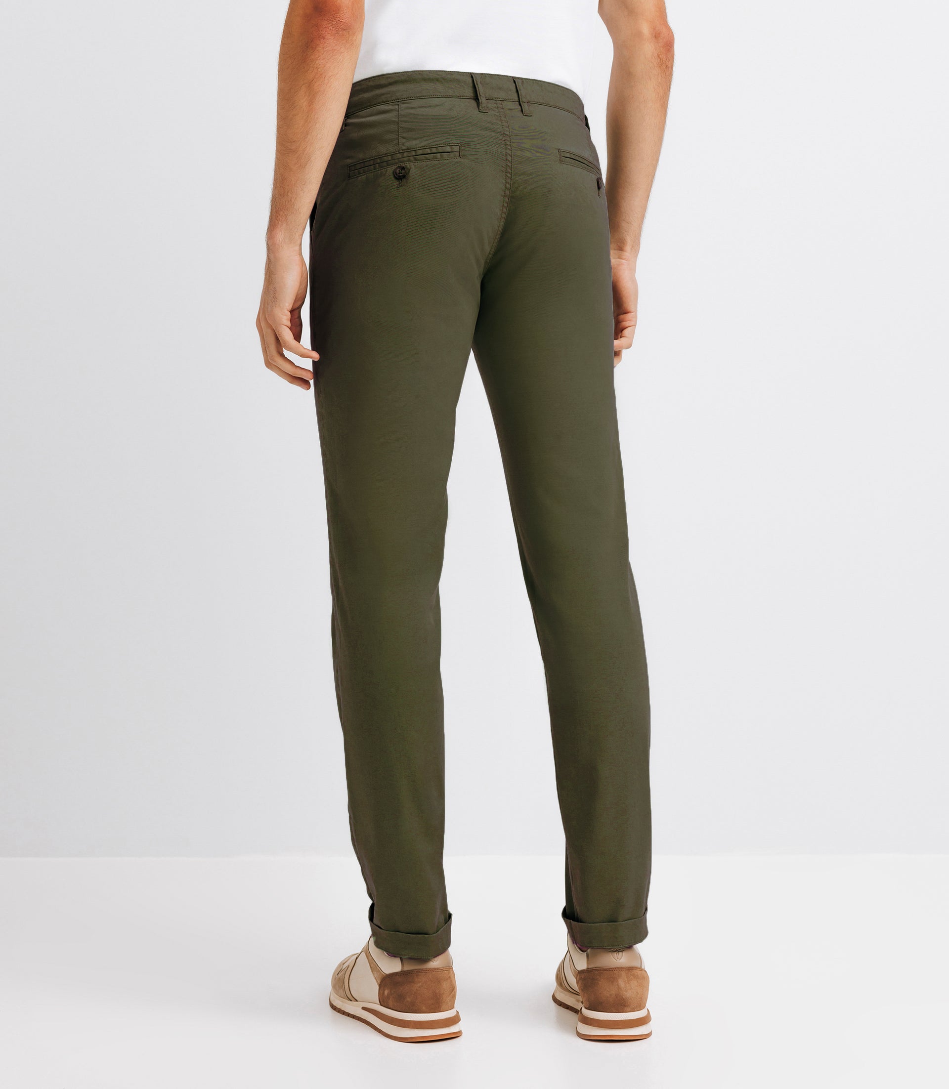 Pantalon coton stretch vert - IZAC