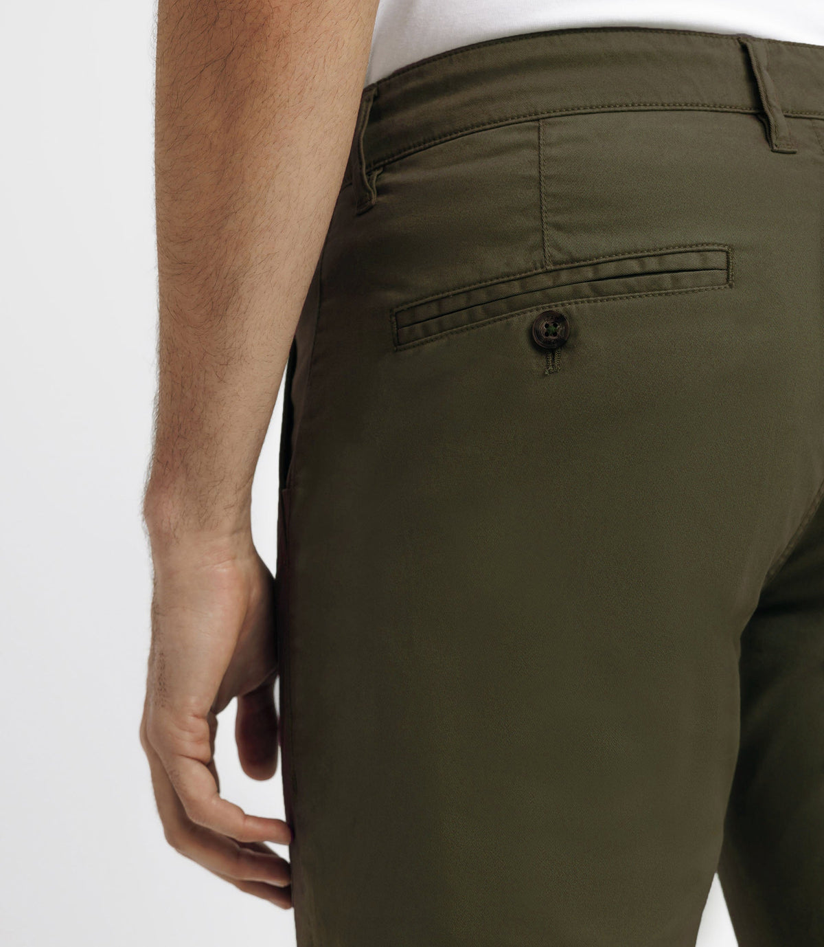 Pantalon coton stretch vert - IZAC