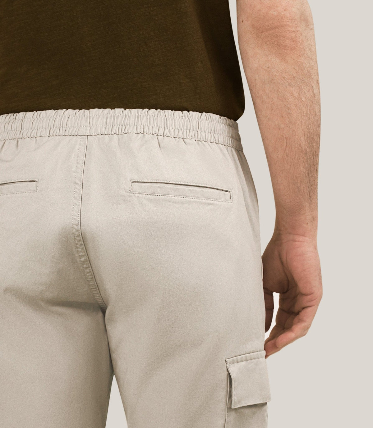 Pantalon regular avec cordon beige - IZAC