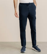 Pantalon regular avec cordon marine - IZAC
