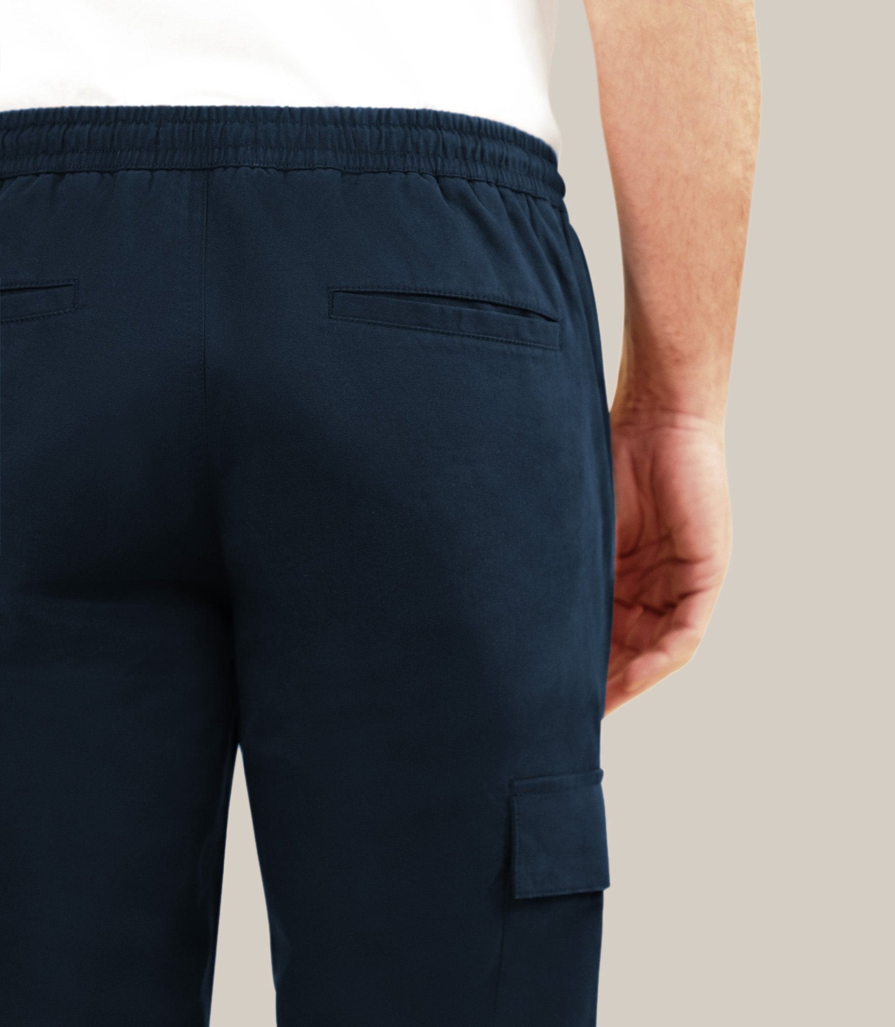 Pantalon regular avec cordon marine - IZAC