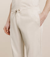 Pantalon élastiqué beige - IZAC