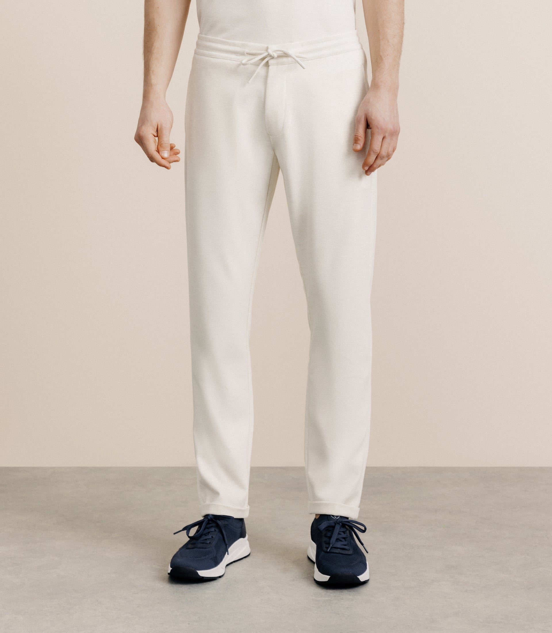 Pantalon élastiqué écru - IZAC