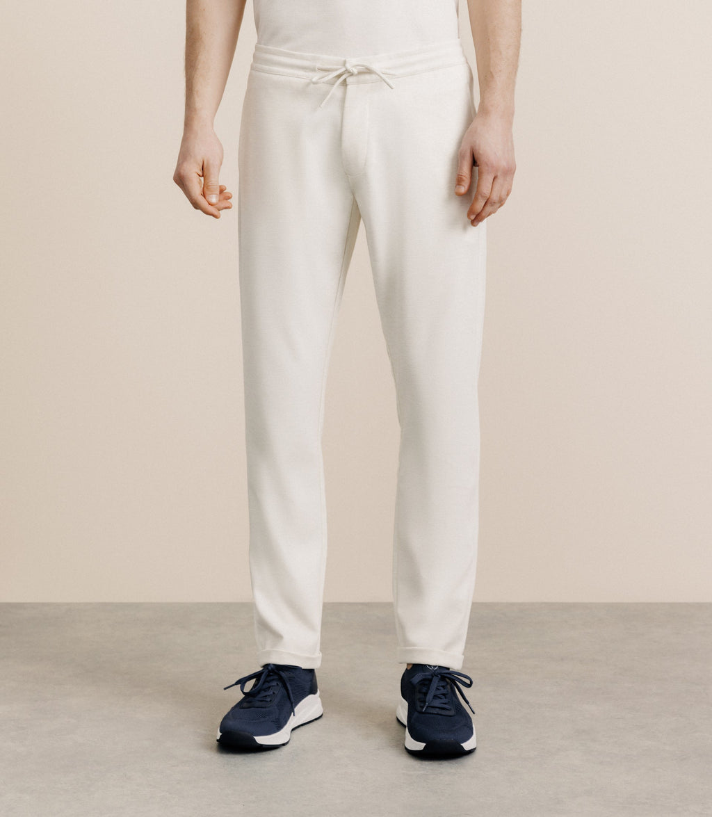 Pantalon élastiqué écru - IZAC