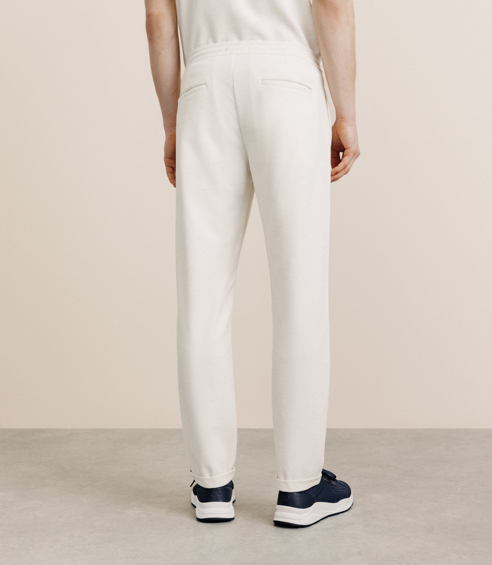 Pantalon élastiqué écru - IZAC