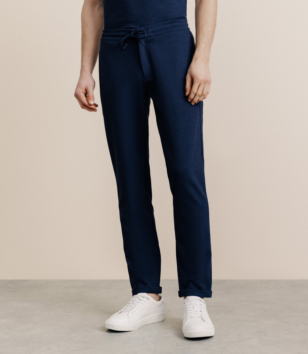 Pantalon élastiqué marine - IZAC