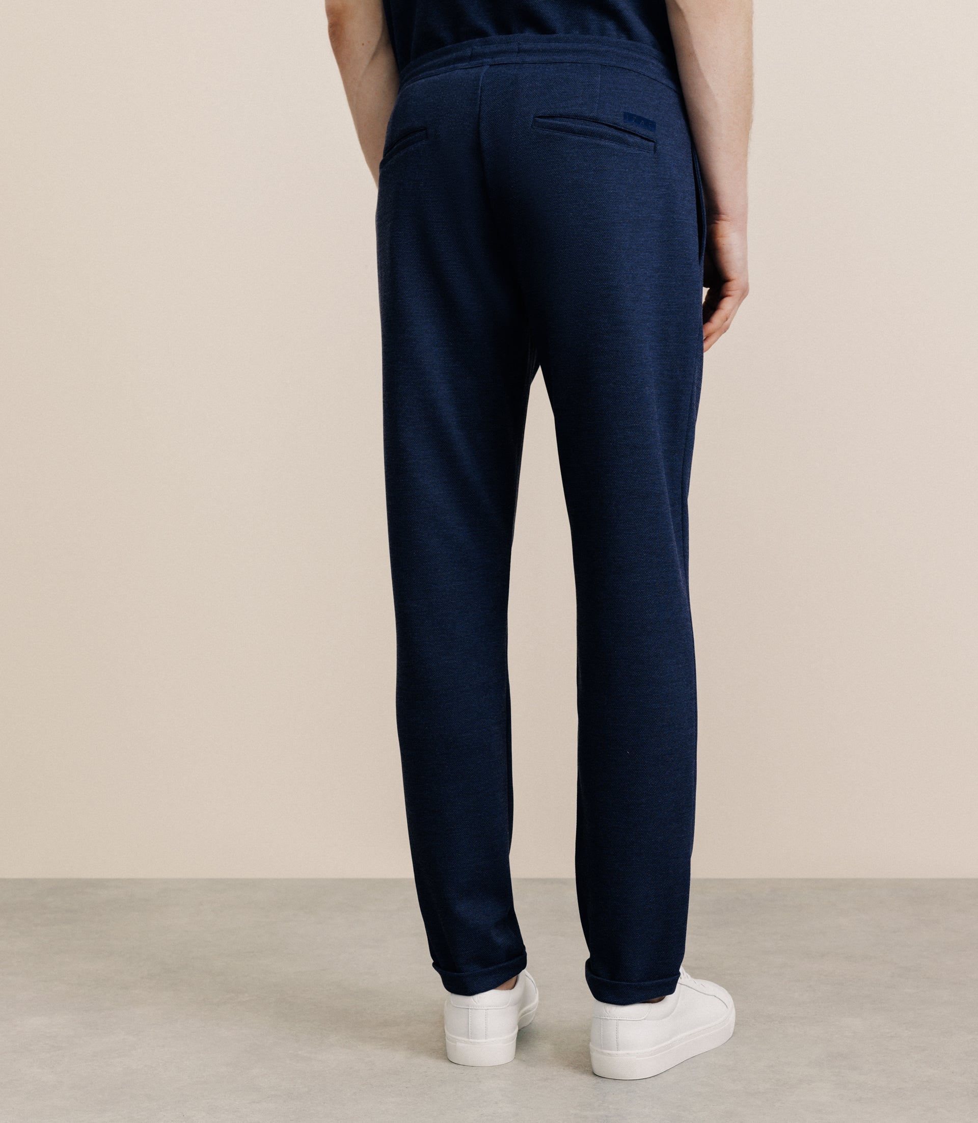 Pantalon élastiqué marine - IZAC