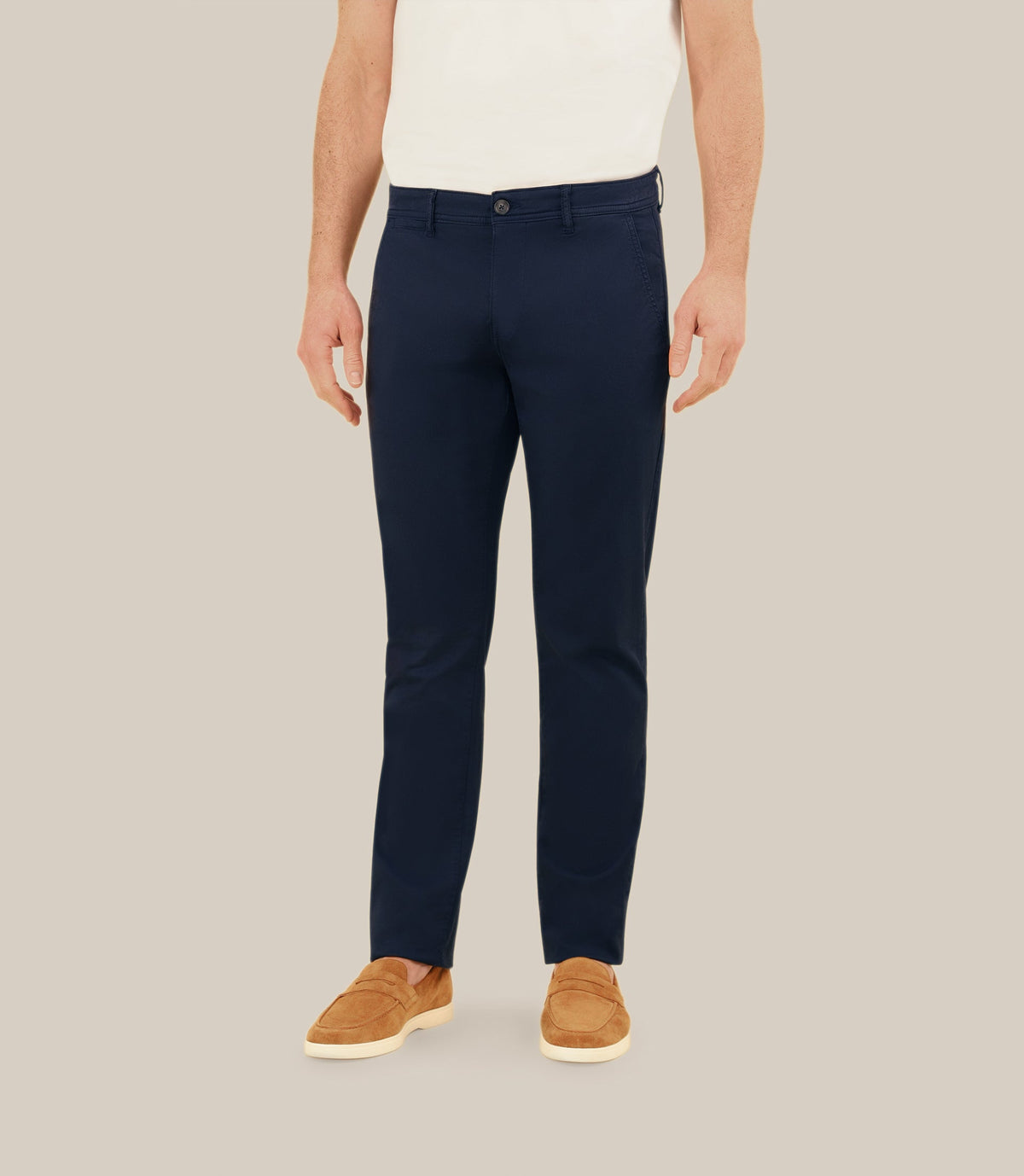 Pantalon coton stretch marine - IZAC