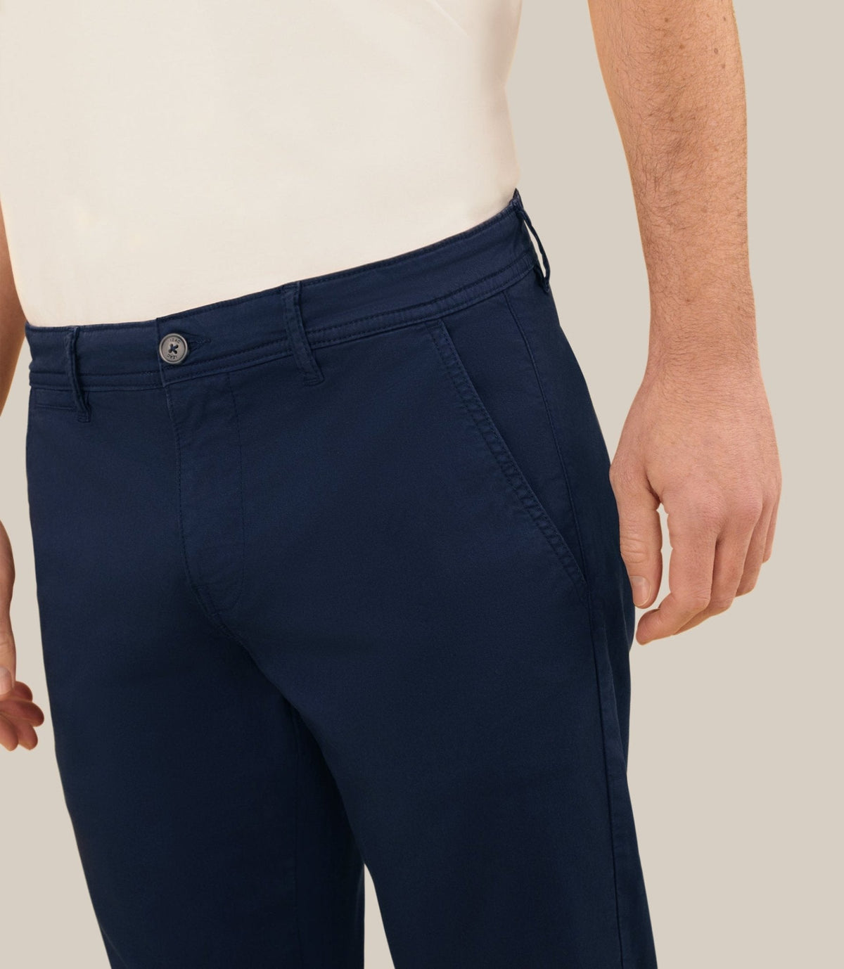Pantalon coton stretch marine - IZAC