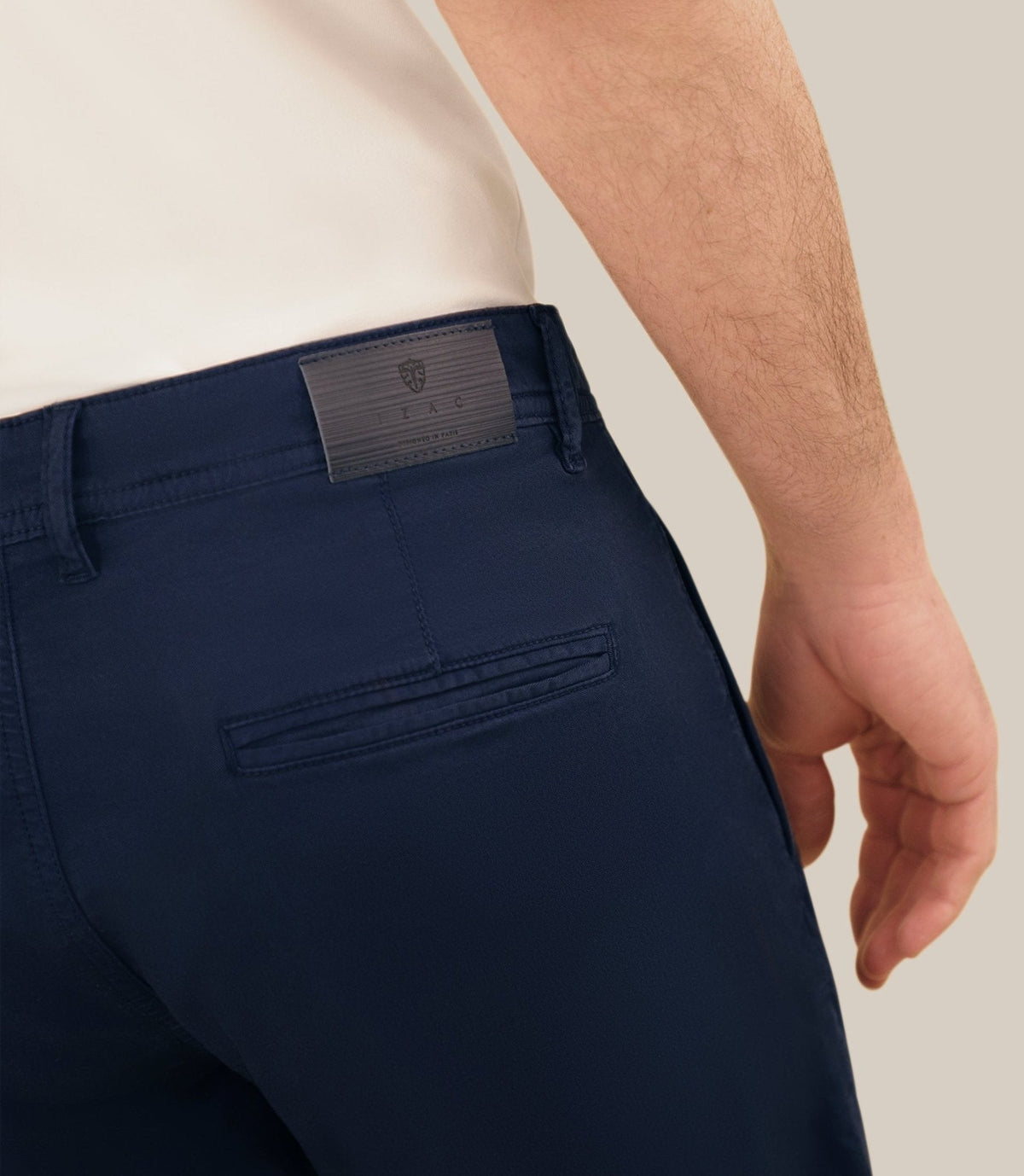 Pantalon coton stretch marine - IZAC