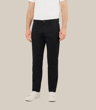 Pantalon coton stretch noir - IZAC