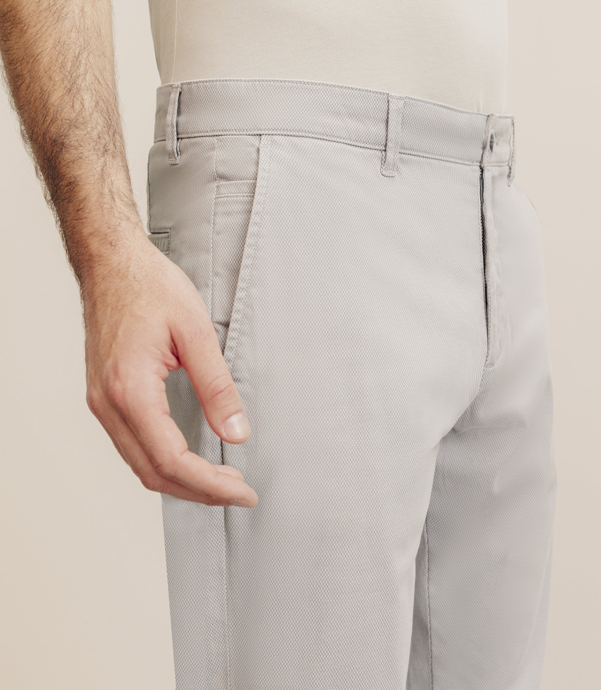 Pantalon imprimé mastic - IZAC
