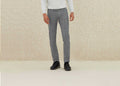 Pantalon à carreaux gris clair "Carreaux" - IZAC