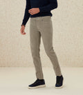 Pantalon en velours kaki clair "Casino" - IZAC