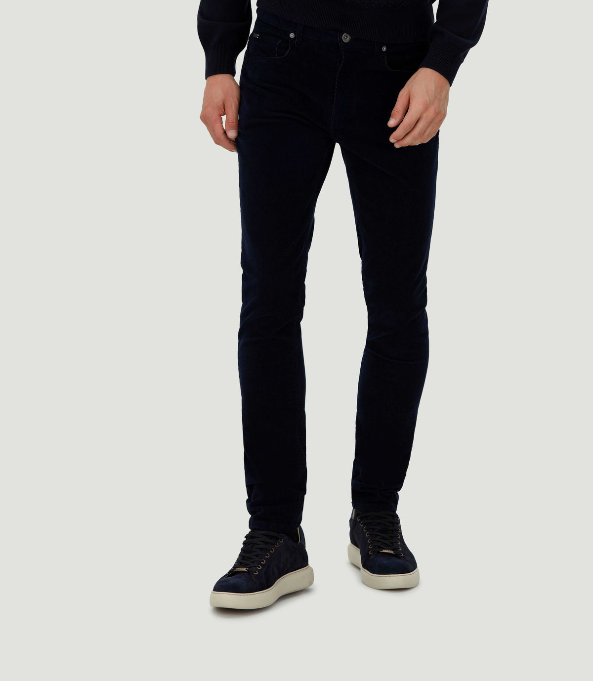 Pantalon en velours marine "Casino" - IZAC