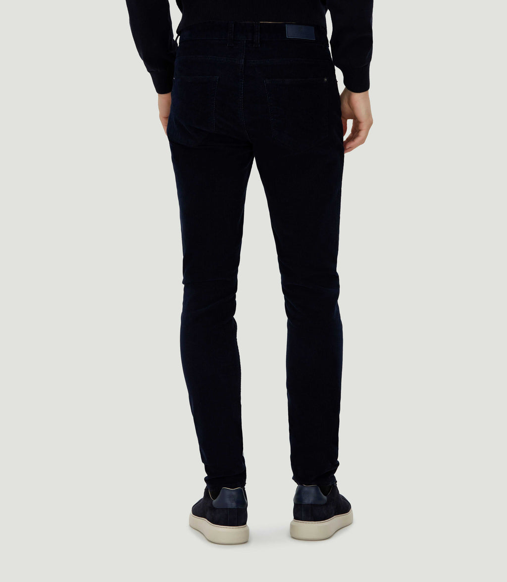 Pantalon en velours marine "Casino" - IZAC