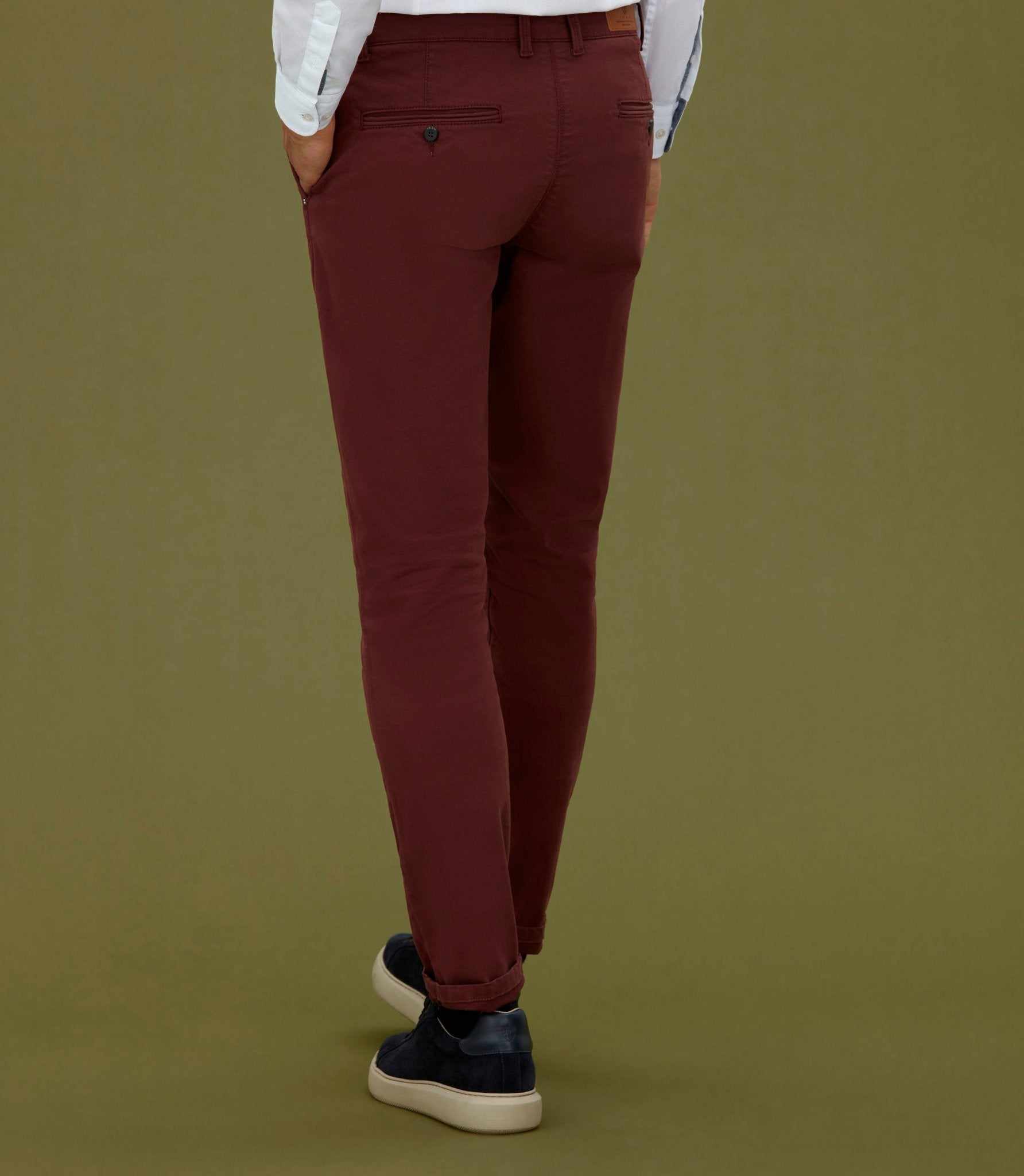 Chino fashion bordeaux "Célèbre" - IZAC
