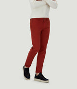 Pantalon chino fashion orange brûlée "Célèbre" - IZAC