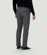 Pantalon chino esprit lainage gris "Cyrano" - IZAC