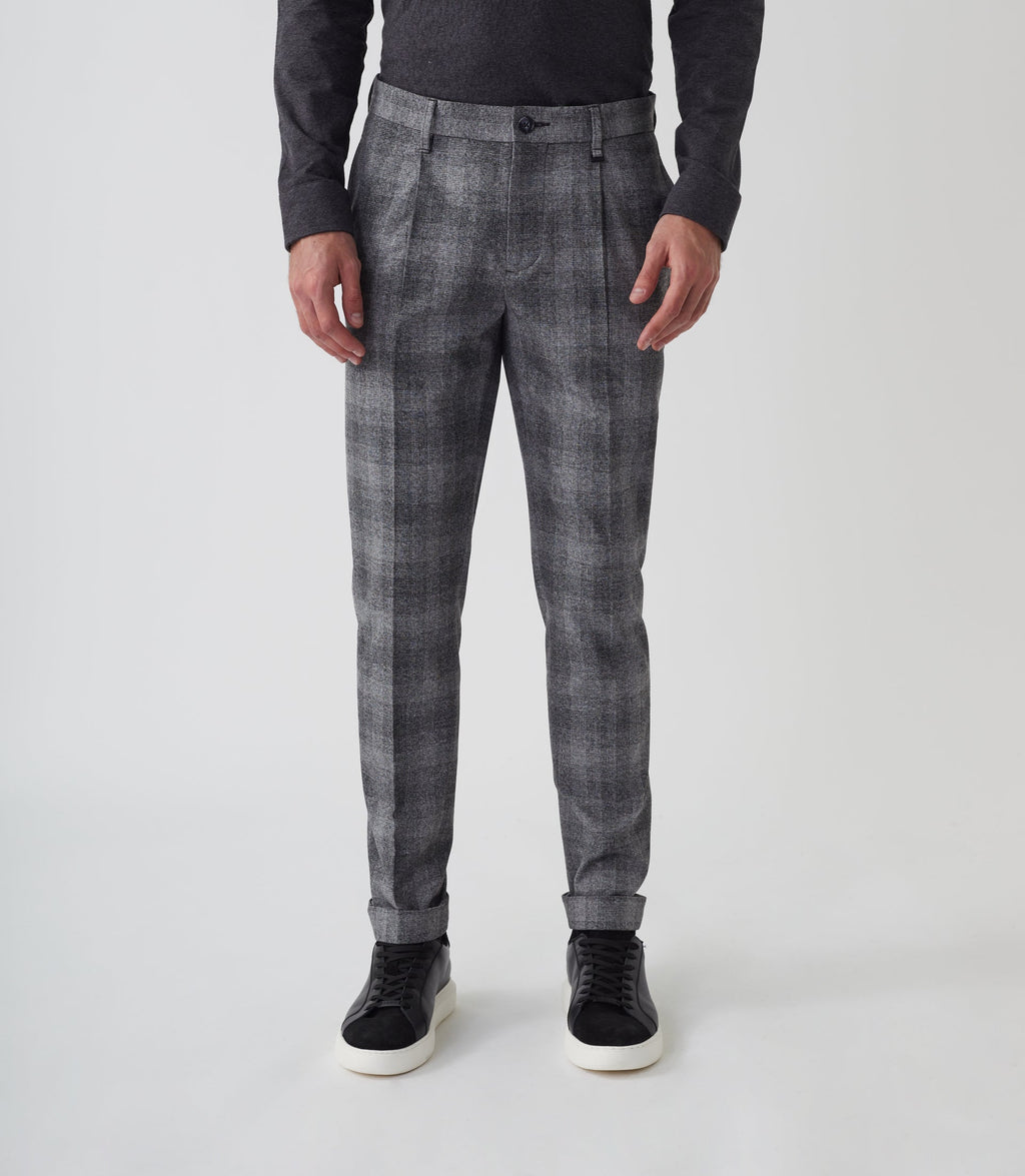Pantalon de ville en laine gris clair "Malice" - IZAC