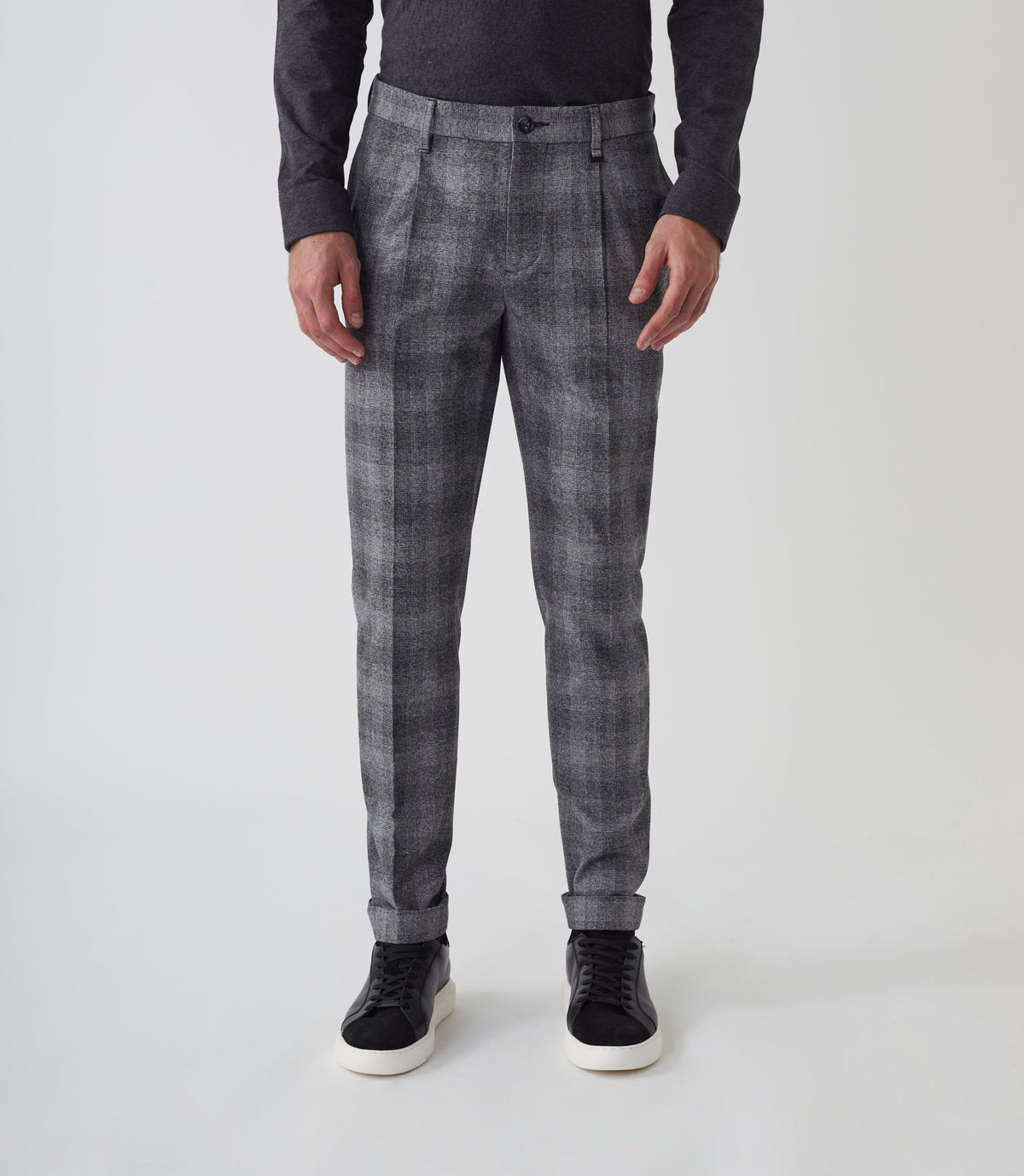 Pantalon de ville en laine gris clair "Malice" - IZAC