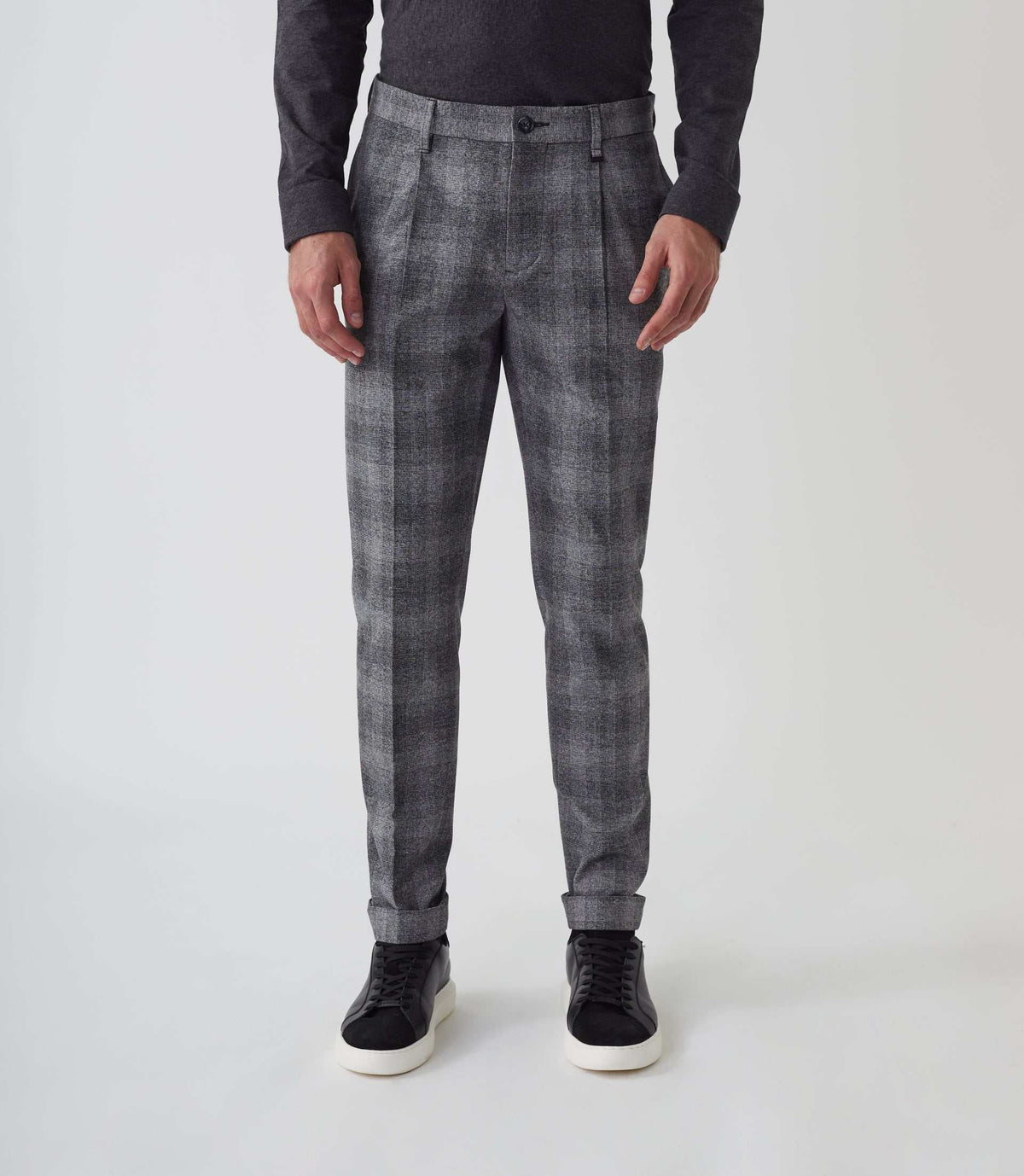 Pantalon de ville en laine gris clair "Malice" - IZAC