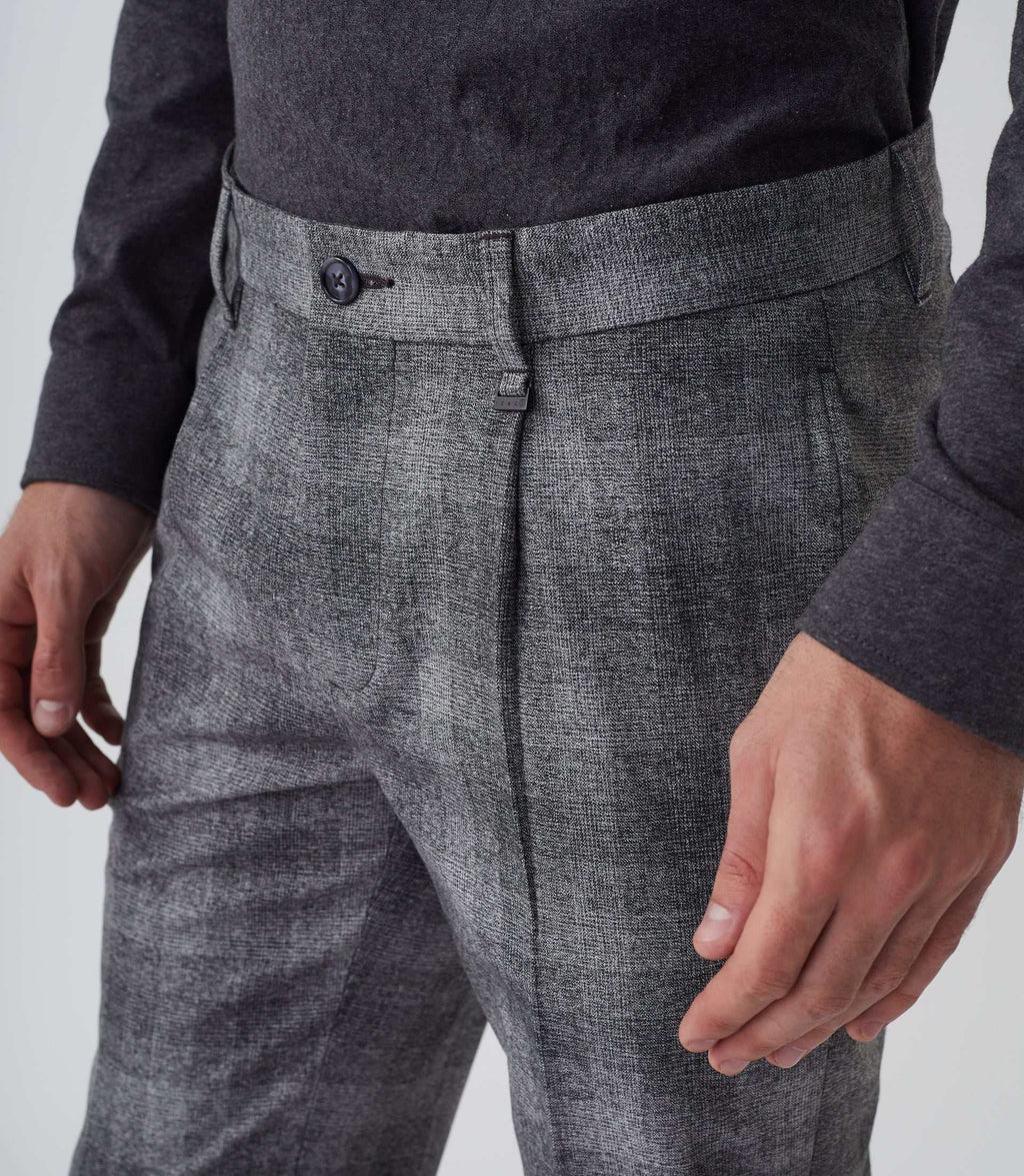 Pantalon de ville en laine gris clair "Malice" - IZAC