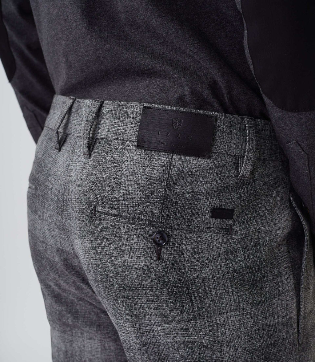Pantalon de ville en laine gris clair "Malice" - IZAC