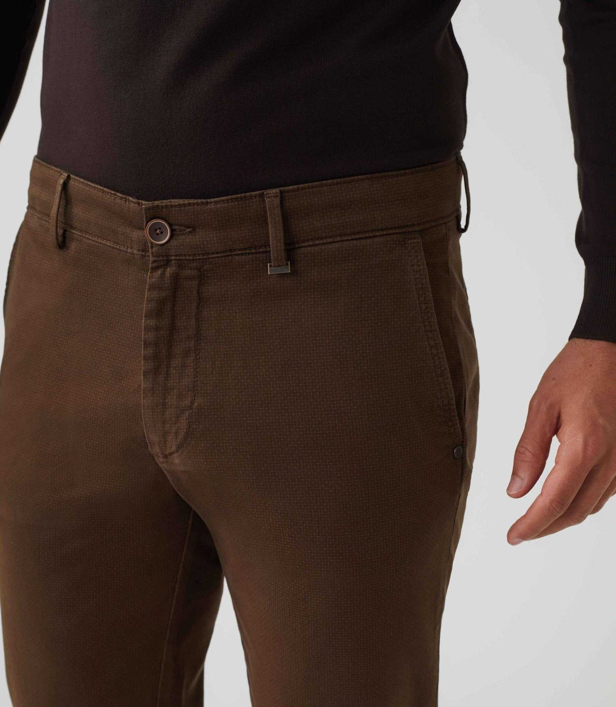Pantalon casual marron "Manhattan" - IZAC