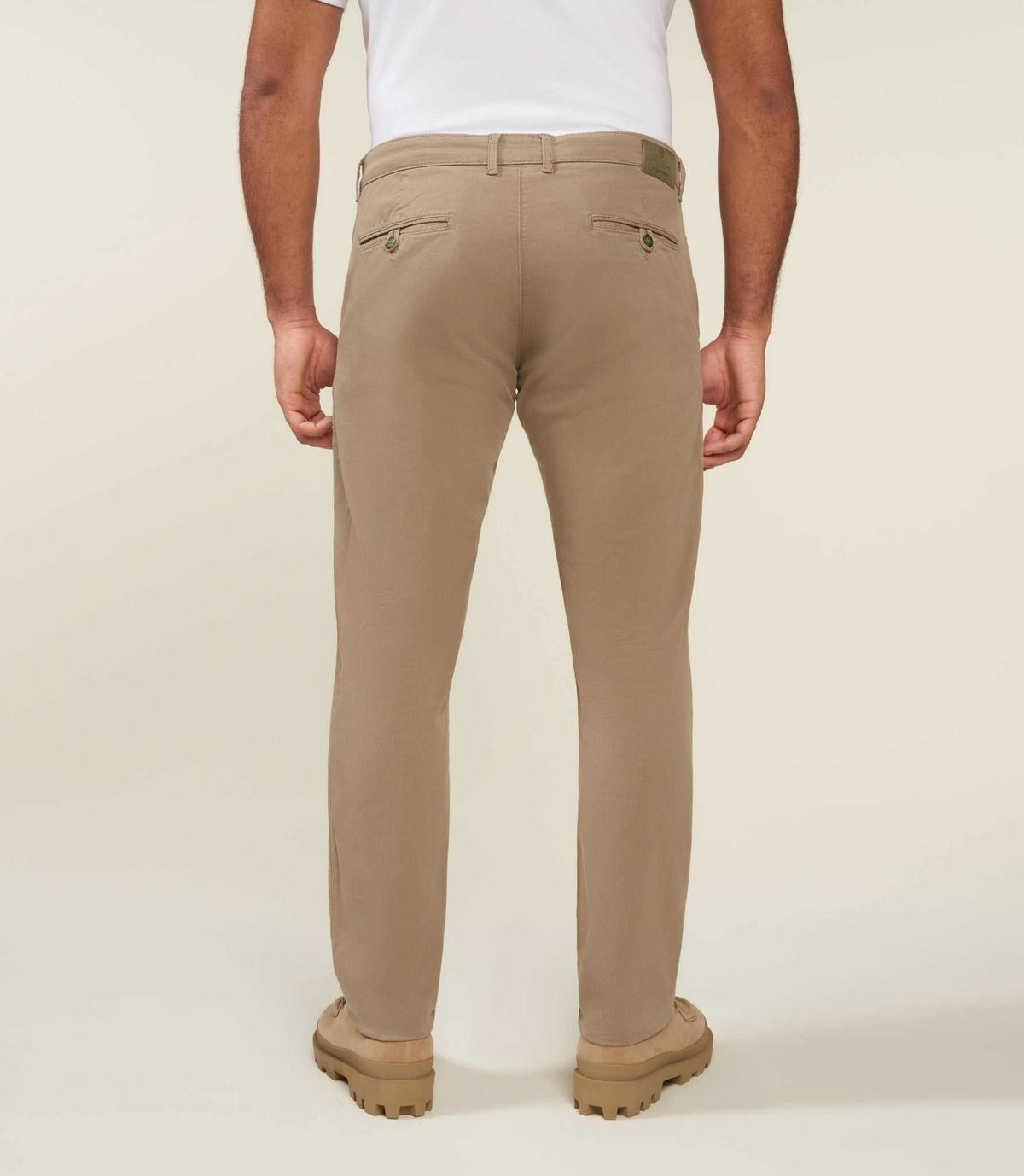 Pantalon chino kaki clair VALORBT - IZAC