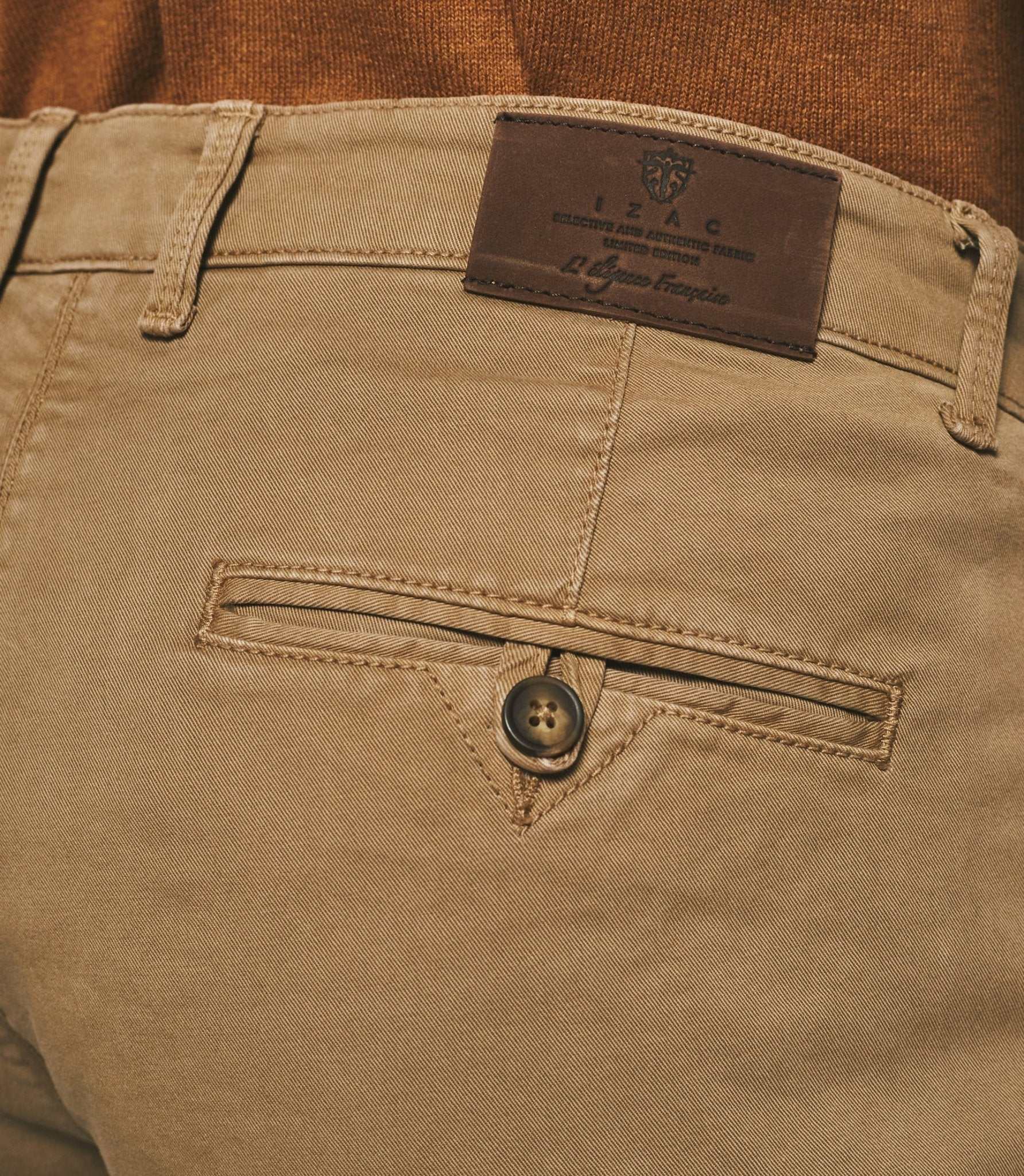 Pantalon chino slim beige VALOR - IZAC