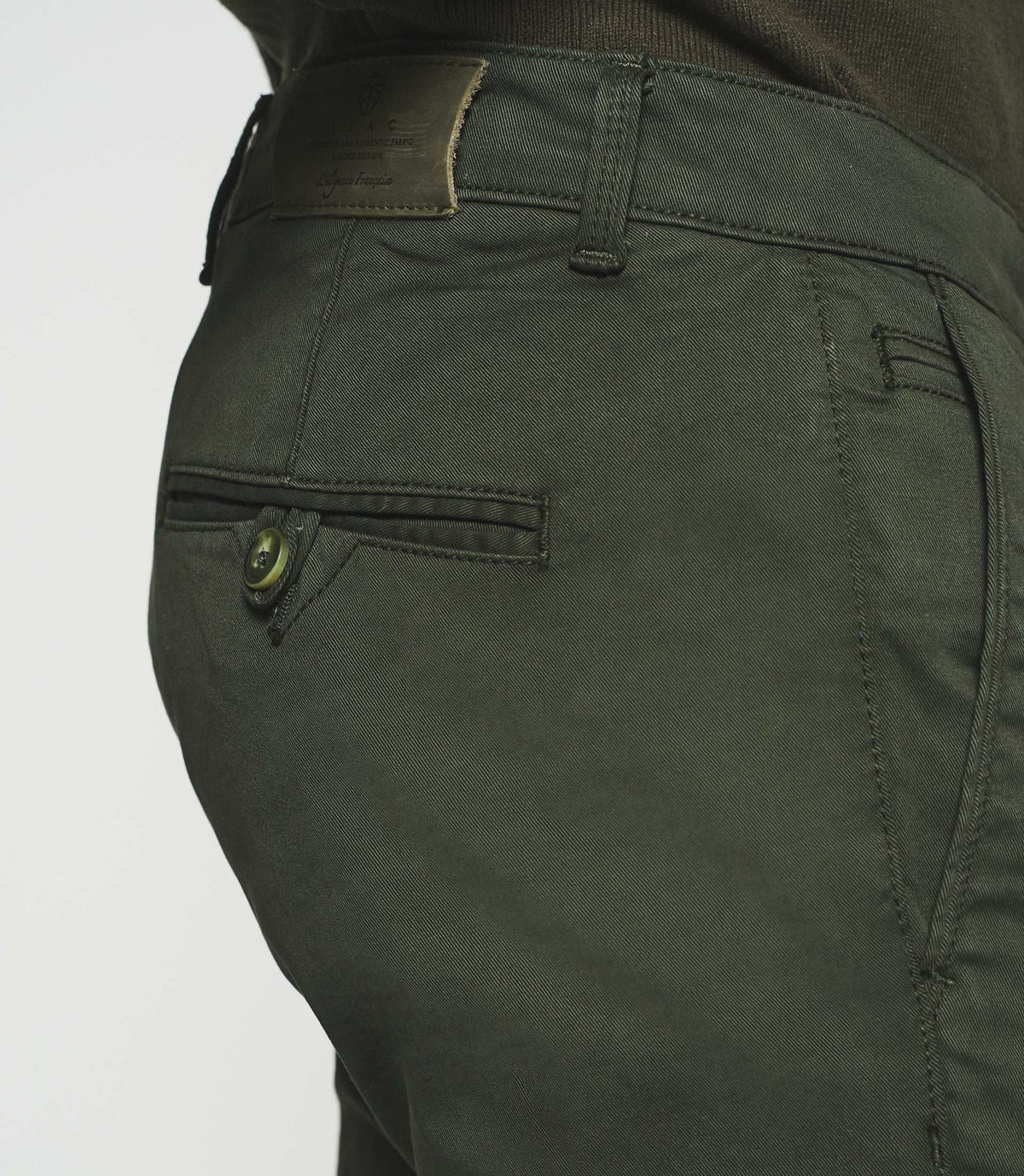 Pantalon chino slim kaki VALOR - IZAC