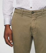 Pantalon chino slim kaki clair VALOR - IZAC