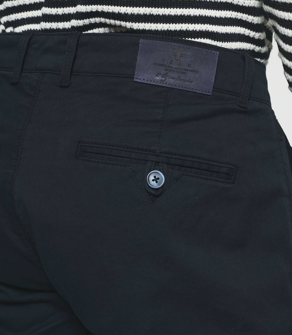 Pantalon chino slim marine VALOR - IZAC