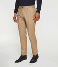 Pantalon chino taille élastique camel VAMBO - IZAC