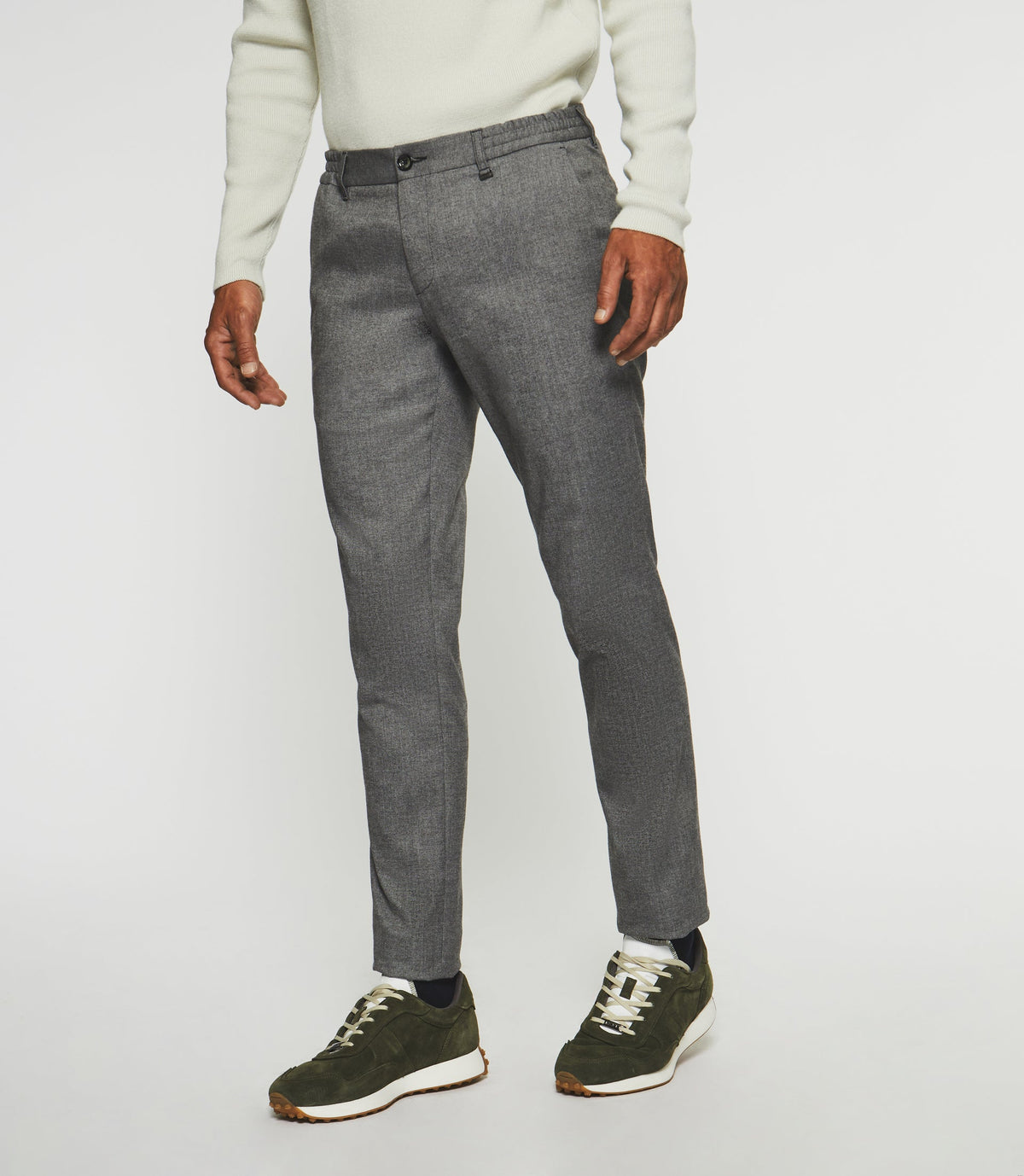 Pantalon Chino taille élastique gris VAMBO - IZAC